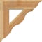Ekena Millwork Funston Traditional Rough Sawn Bracket w/ Offset Brace, Western Red Cedar, 8"W x 28"D x 28"H BKT0806X28X28FST01RWR - alternate 2